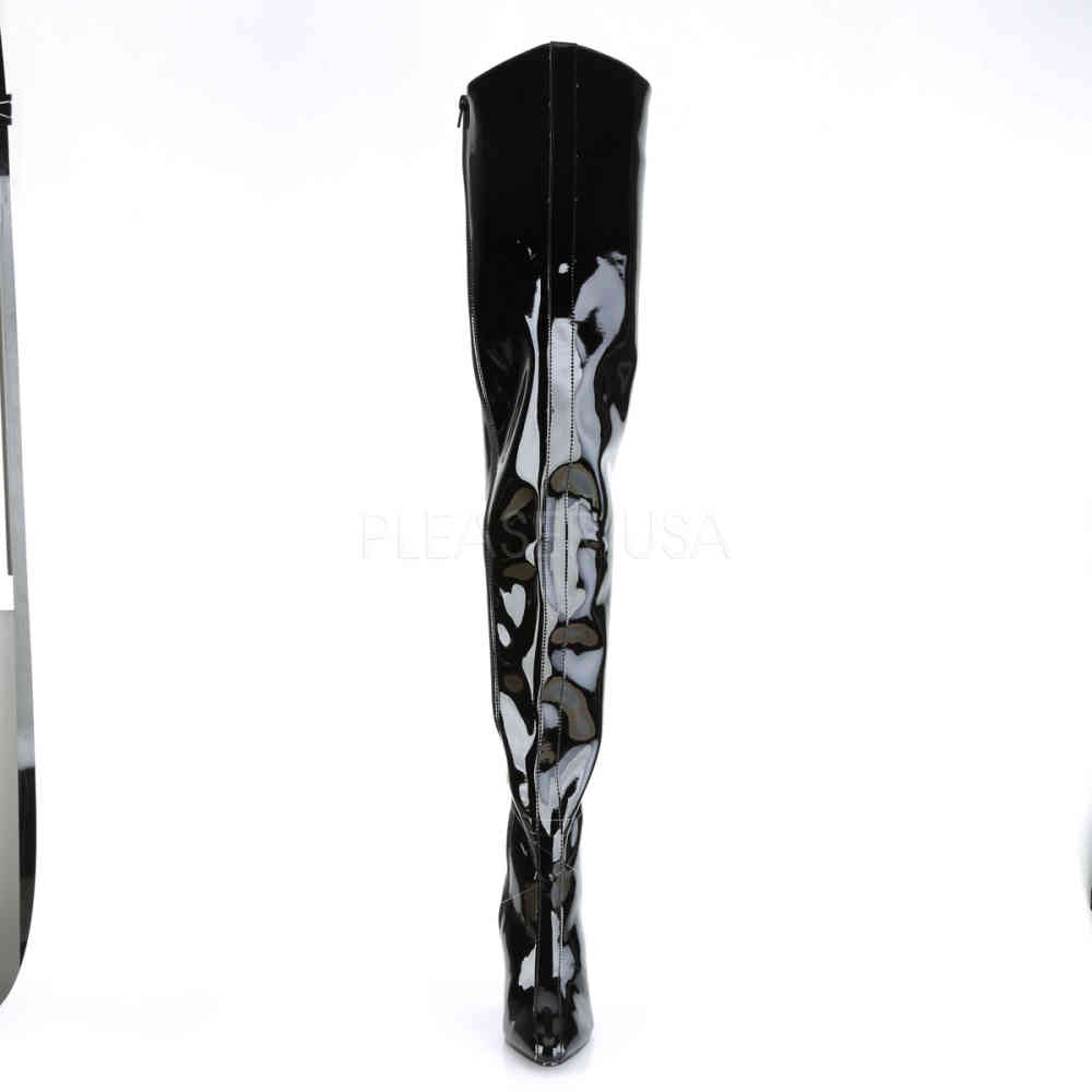 Pleaser - SEDUCE-4010 Cuissardes - Chaussures de pole dance - Noir